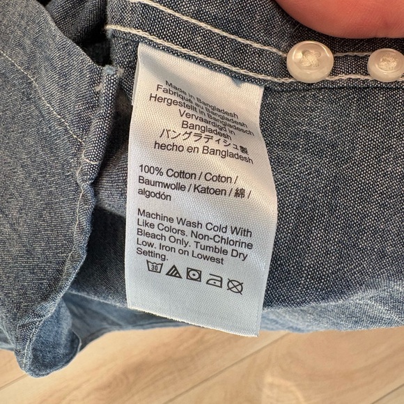 J.Crew Chambray Shirts Bundle of 2 (1-Year & 5-Year Wash) – Medium Slim Fit EUC - Picture 5 of 11